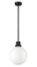 Outdoor Pendant Z-Lite 597P12-BK Black Laurent 1 Light Outdoor Pendant Z-Lite
