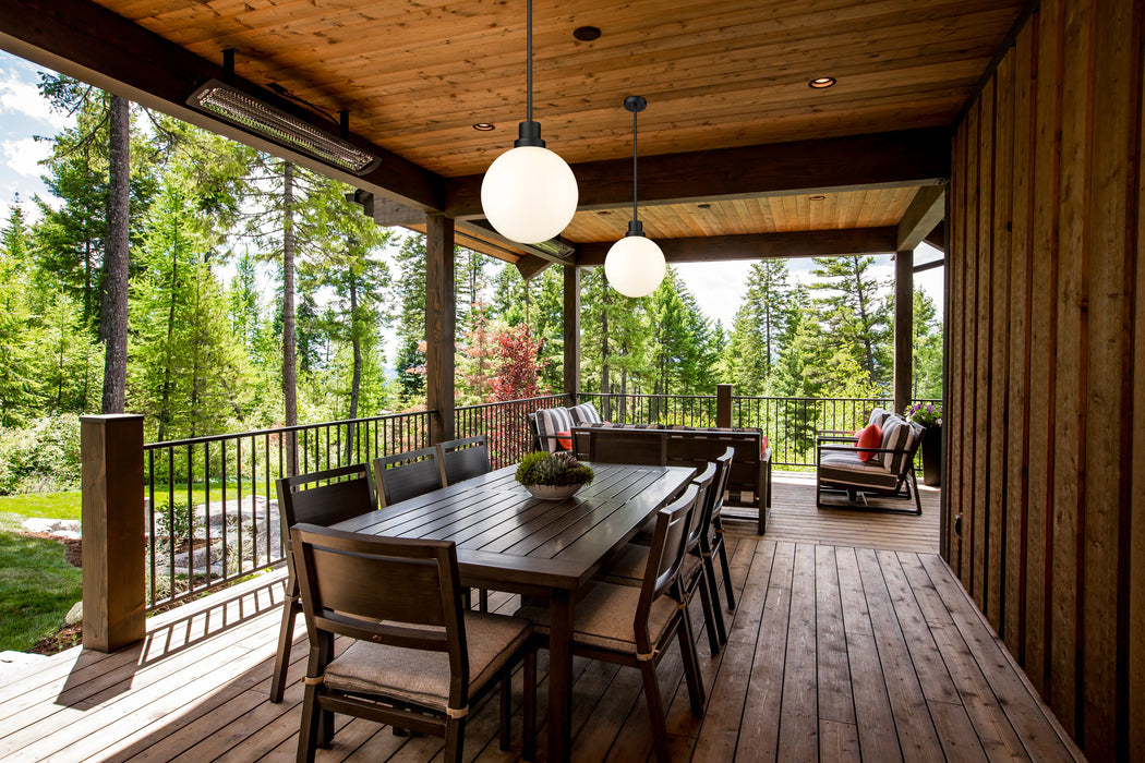 Outdoor Pendant Z-Lite 597P12-BK Black Laurent 1 Light Outdoor Pendant Z-Lite