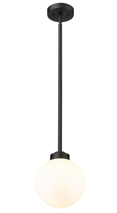 Outdoor Pendant Z-Lite 597P8-BK Black Laurent 1 Light Outdoor Pendant Z-Lite