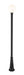 Outdoor Post Mounted Fixture Z-Lite 597PHB-519P-BK Black Laurent 1 Light Outdoor Post Mounted Fixture Z-Lite