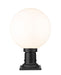 Outdoor Pier Mounted Fixture Z-Lite 597PHB-533PM-BK Black Laurent 1 Light Outdoor Pier Mounted Fixture Z-Lite