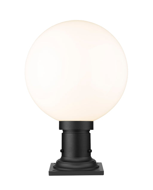 Outdoor Pier Mounted Fixture Z-Lite 597PHB-533PM-BK Black Laurent 1 Light Outdoor Pier Mounted Fixture Z-Lite