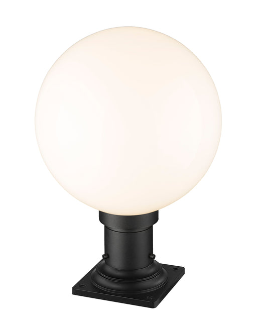 Outdoor Pier Mounted Fixture Z-Lite 597PHB-533PM-BK Black Laurent 1 Light Outdoor Pier Mounted Fixture Z-Lite