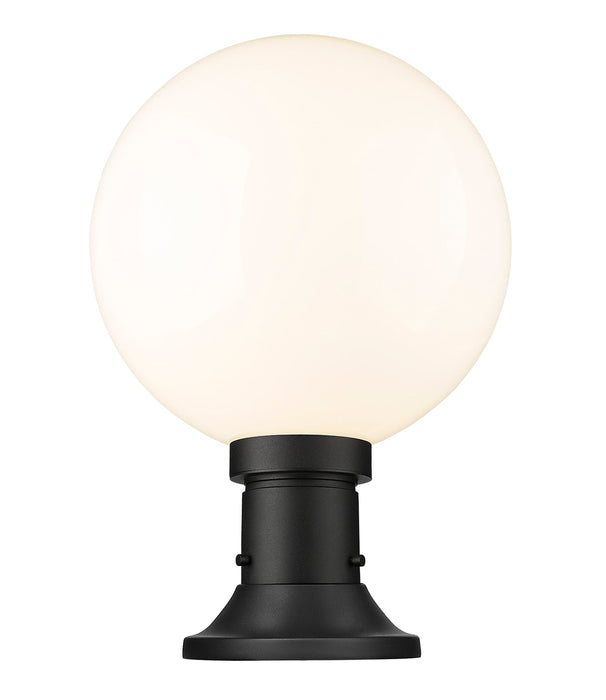 Outdoor Pier Mounted Fixture Z-Lite 597PHB-553PM-BK Black Laurent 1 Light Outdoor Pier Mounted Fixture Z-Lite