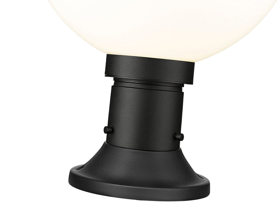 Outdoor Pier Mounted Fixture Z-Lite 597PHB-553PM-BK Black Laurent 1 Light Outdoor Pier Mounted Fixture Z-Lite