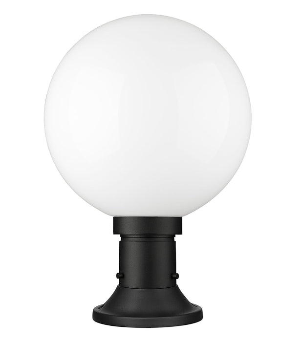 Outdoor Pier Mounted Fixture Z-Lite 597PHB-553PM-BK Black Laurent 1 Light Outdoor Pier Mounted Fixture Z-Lite