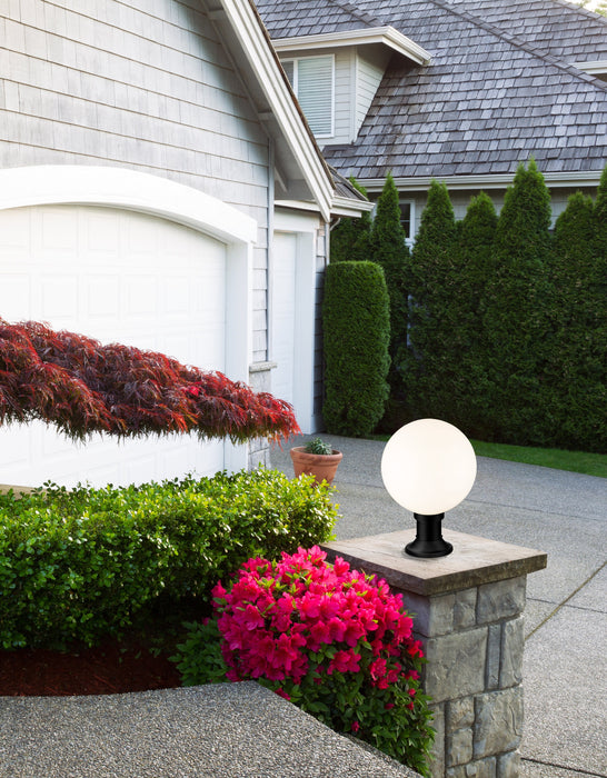 Outdoor Pier Mounted Fixture Z-Lite 597PHB-553PM-BK Black Laurent 1 Light Outdoor Pier Mounted Fixture Z-Lite