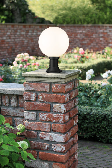 Outdoor Pier Mounted Fixture Z-Lite 597PHB-553PM-BK Black Laurent 1 Light Outdoor Pier Mounted Fixture Z-Lite