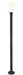 Outdoor Post Mounted Fixture Z-Lite 597PHB-567P-BK Black Laurent 1 Light Outdoor Post Mounted Fixture Z-Lite