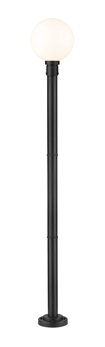 Outdoor Post Mounted Fixture Z-Lite 597PHB-567P-BK Black Laurent 1 Light Outdoor Post Mounted Fixture Z-Lite