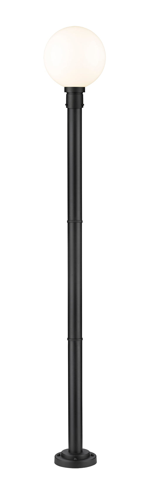 Outdoor Post Mounted Fixture Z-Lite 597PHB-567P-BK Black Laurent 1 Light Outdoor Post Mounted Fixture Z-Lite