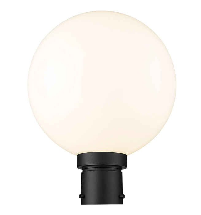 Outdoor Post Mount Fixture Z-Lite 597PHB-BK Black Laurent 1 Light Outdoor Post Mount Fixture Z-Lite
