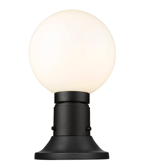 Outdoor Pier Mounted Fixture Z-Lite 597PHM-553PM-BK Black Laurent 1 Light Outdoor Pier Mounted Fixture Z-Lite