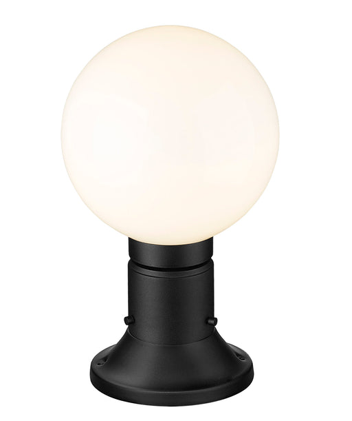 Outdoor Pier Mounted Fixture Z-Lite 597PHM-553PM-BK Black Laurent 1 Light Outdoor Pier Mounted Fixture Z-Lite