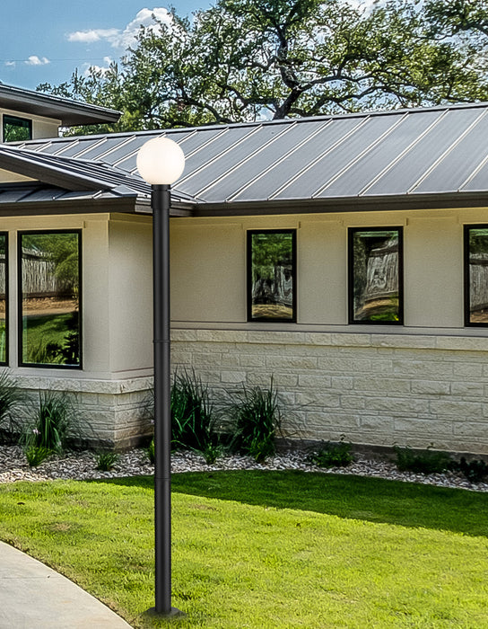 Outdoor Post Mounted Fixture Z-Lite 597PHM-567P-BK Black Laurent 1 Light Outdoor Post Mounted Fixture Z-Lite