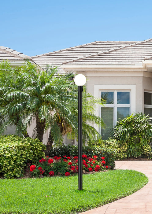 Outdoor Post Mounted Fixture Z-Lite 597PHM-567P-BK Black Laurent 1 Light Outdoor Post Mounted Fixture Z-Lite