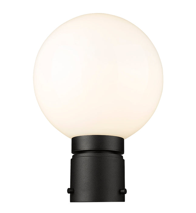 Outdoor Post Mount Fixture Z-Lite 597PHM-BK Black Laurent 1 Light Outdoor Post Mount Fixture Z-Lite