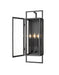 Outdoor Wall Light Z-Lite 598B-BK Black Lucian 3 Light Outdoor Wall Light Z-Lite