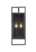 Outdoor Wall Light Z-Lite 598M-BK Black Lucian 2 Light Outdoor Wall Light Z-Lite
