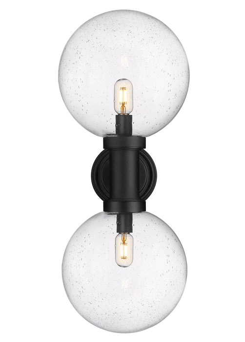 Outdoor Wall Light Z-Lite 599B2-BK Black Laurent 2 Light Outdoor Wall Light Z-Lite