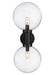 Outdoor Wall Light Z-Lite 599B2-BK Black Laurent 2 Light Outdoor Wall Light Z-Lite