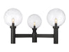 Outdoor Post Mount Fixture Z-Lite 599BP3-BK Black Laurent 3 Light Outdoor Post Mount Fixture Z-Lite