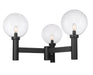 Outdoor Post Mount Fixture Z-Lite 599BP3-BK Black Laurent 3 Light Outdoor Post Mount Fixture Z-Lite