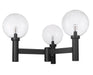 Outdoor Post Mount Fixture Z-Lite 599BP3-BK Black Laurent 3 Light Outdoor Post Mount Fixture Z-Lite