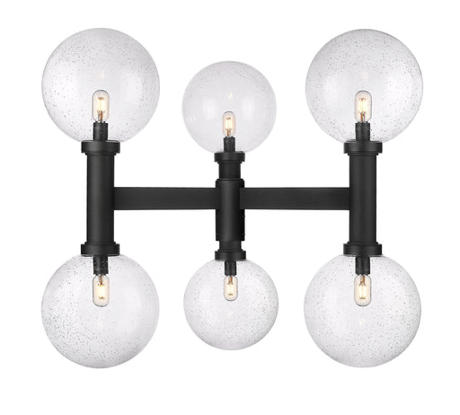 Outdoor Post Mount Fixture Z-Lite 599BP6-BK Black Laurent 6 Light Outdoor Post Mount Fixture Z-Lite