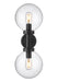 Outdoor Wall Light Z-Lite 599M2-BK Black Laurent 2 Light Outdoor Wall Light Z-Lite