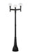 Outdoor Post Mounted Fixture Z-Lite 599MP3-564P-BK Black Laurent 3 Light Outdoor Post Mount Fixture Z-Lite