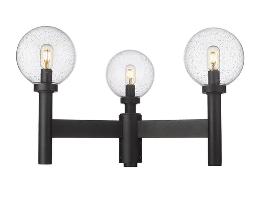 Outdoor Post Mount Fixture Z-Lite 599MP3-BK Black Laurent 3 Light Outdoor Post Mount Fixture Z-Lite