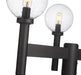 Outdoor Post Mount Fixture Z-Lite 599MP3-BK Black Laurent 3 Light Outdoor Post Mount Fixture Z-Lite