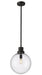 Outdoor Pendant Z-Lite 599P12-BK Black Laurent 1 Light Outdoor Pendant Z-Lite