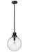 Outdoor Pendant Z-Lite 599P12-BK Black Laurent 1 Light Outdoor Pendant Z-Lite