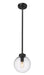 Outdoor Pendant Z-Lite 599P8-BK Black Laurent 1 Light Outdoor Pendant Z-Lite