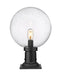 Outdoor Pier Mounted Fixture Z-Lite 599PHB-533PM-BK Black Laurent 1 Light Outdoor Pier Mounted Fixture Z-Lite