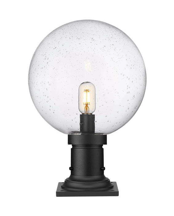 Outdoor Pier Mounted Fixture Z-Lite 599PHB-533PM-BK Black Laurent 1 Light Outdoor Pier Mounted Fixture Z-Lite