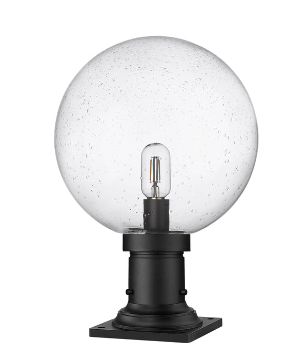 Outdoor Pier Mounted Fixture Z-Lite 599PHB-533PM-BK Black Laurent 1 Light Outdoor Pier Mounted Fixture Z-Lite