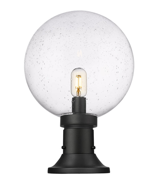 Outdoor Pier Mounted Fixture Z-Lite 599PHB-553PM-BK Black Laurent 1 Light Outdoor Pier Mounted Fixture Z-Lite