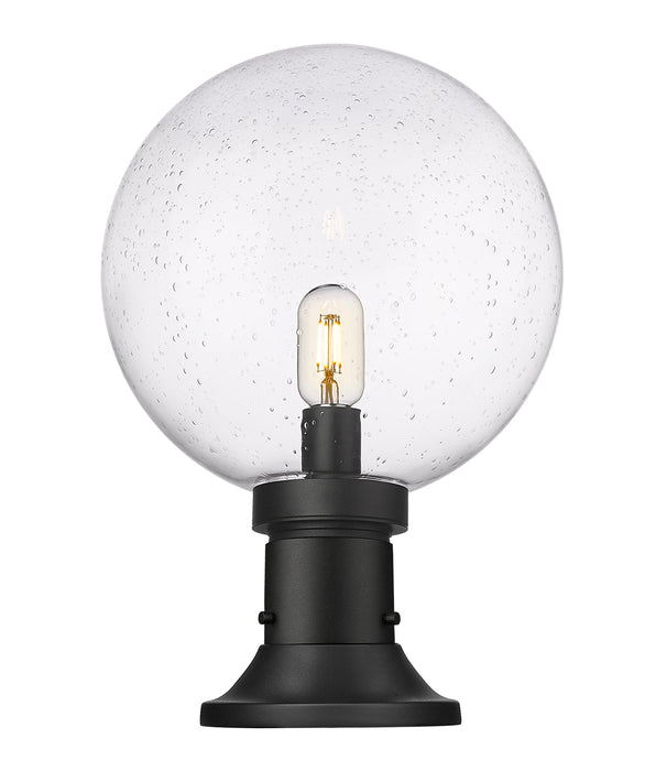 Outdoor Pier Mounted Fixture Z-Lite 599PHB-553PM-BK Black Laurent 1 Light Outdoor Pier Mounted Fixture Z-Lite