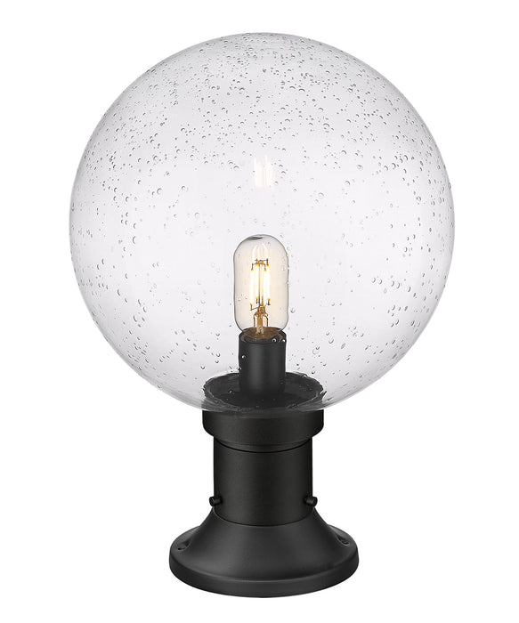 Outdoor Pier Mounted Fixture Z-Lite 599PHB-553PM-BK Black Laurent 1 Light Outdoor Pier Mounted Fixture Z-Lite