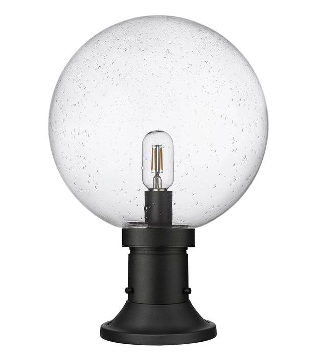 Outdoor Pier Mounted Fixture Z-Lite 599PHB-553PM-BK Black Laurent 1 Light Outdoor Pier Mounted Fixture Z-Lite