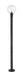 Outdoor Post Mounted Fixture Z-Lite 599PHB-567P-BK Black Laurent 1 Light Outdoor Post Mounted Fixture Z-Lite