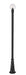 Outdoor Post Mounted Fixture Z-Lite 599PHM-519P-BK Black Laurent 1 Light Outdoor Post Mounted Fixture Z-Lite