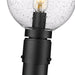 Outdoor Post Mounted Fixture Z-Lite 599PHM-567P-BK Black Laurent 1 Light Outdoor Post Mounted Fixture Z-Lite