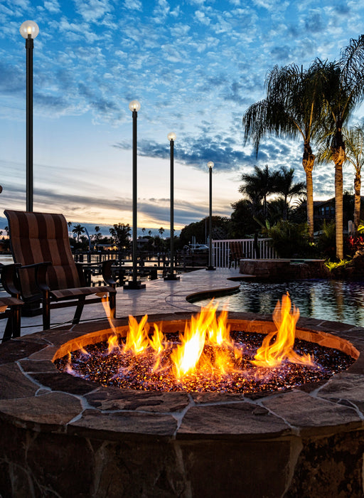 Outdoor Post Mounted Fixture Z-Lite 599PHM-567P-BK Black Laurent 1 Light Outdoor Post Mounted Fixture Z-Lite