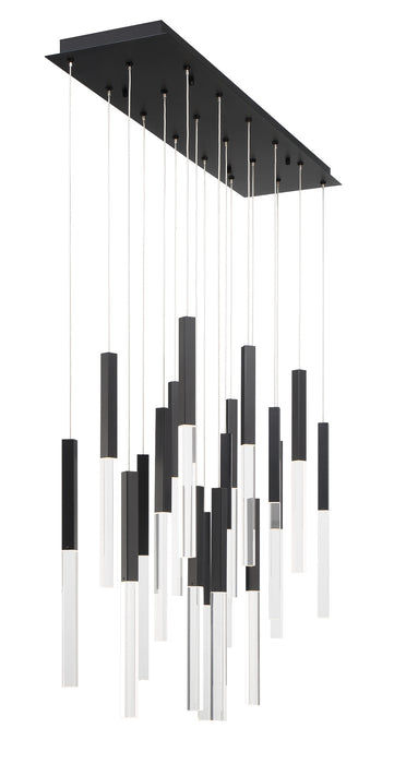 Eurofase 46771-018 Benicio 42" Matte Black LED Chandelier