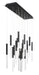 Eurofase 46771-018 Benicio 42" Matte Black LED Chandelier