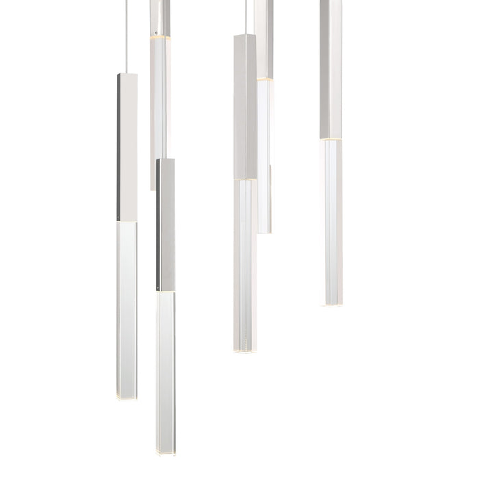 Eurofase 46477-026 Benicio 22" Polished Nickel LED Chandelier